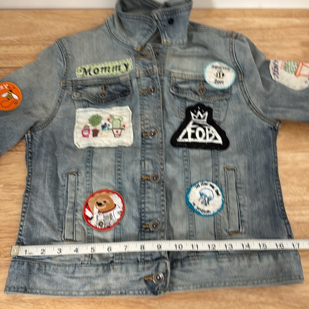 Denim Patch Jacket - image 6